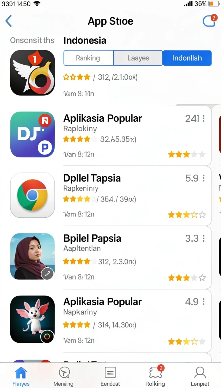 Tampilan utama aplikasi kokoyogel
